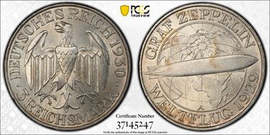 1930-A 3 Mk Zeppelin J-342 MS64