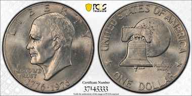 1976 $1 Type 2 AU58