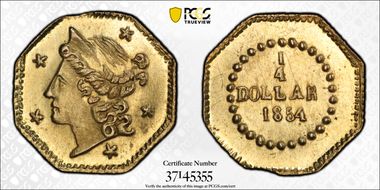 1854 G25C BG-105 MS63