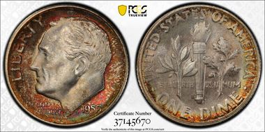 1953-S 10C MS67+ FB