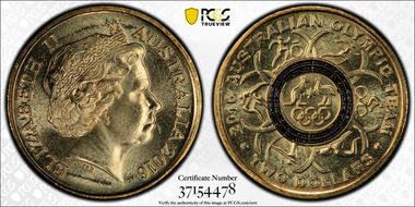 2016 $2 Olympic Team - Black Colorized MS67