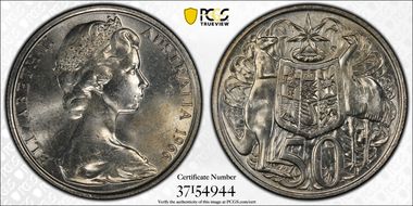 1966 50C KM-67  Ag MS64