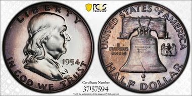 1954 50C PR65