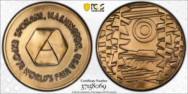 1974 Medal D1974-1d Bronze Spokane Expo Small MS65