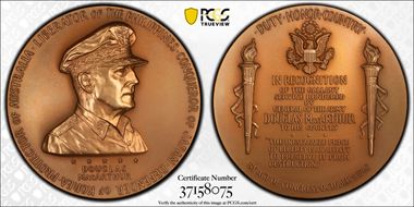 1962 AE Medal D1962-2b, MacArthur MS67