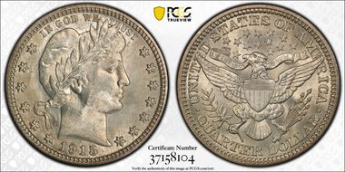 1915 25C MS65
