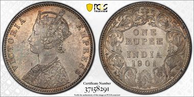 1901-B Rupee SW-6.164 Prid-188 MS64