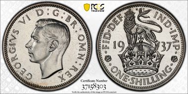 1937 Shil S-4082 English Rev PR66+