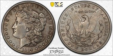1904-S $1 VF35
