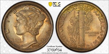 1926-S 10C MS63FB