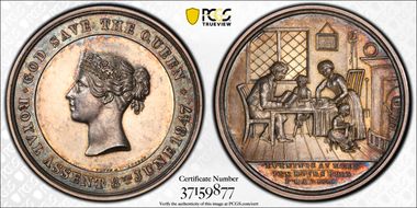 1848 Medal BHM-2036 Eimer-1423 Ag Ten Hours Bill SP62