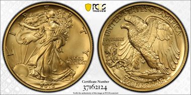 2016-W 50C 100th Anniversary Gold SP70