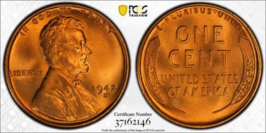 1942-D 1C MS68RD