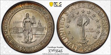 1936 50C Columbia MS67