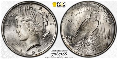 1924 $1 MS65