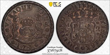 1736/4-Mo MF 2 R Calico-813 MS63