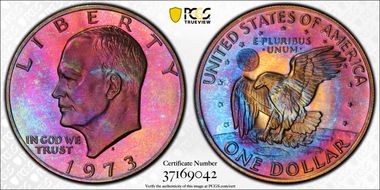 1973-S $1 Silver PR1