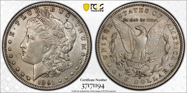 1891-O $1 AU55