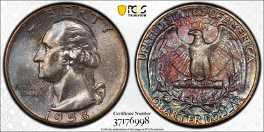 1958 25C MS67+