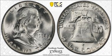 1952-D 50C FS-401 "Booger" Variety MS64FBL