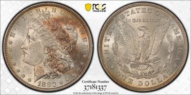 1880 $1 MS62