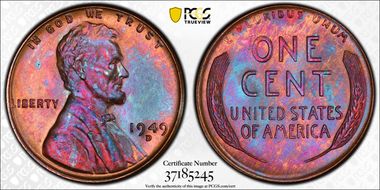 1949-D 1C MS65RB