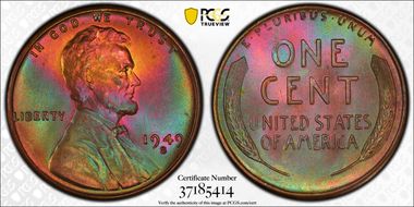 1949-S 1C MS65RB