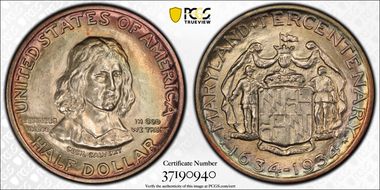 1934 50C Maryland MS66