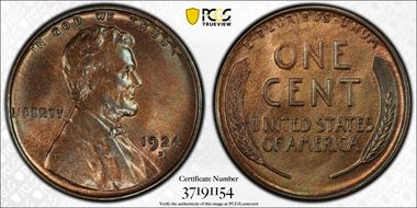 1924-D 1C MS64BN
