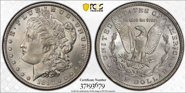 1887-O $1 MS64+ 