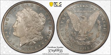 1878 7/8TF $1 Weak VAM 41A 7/4 MS64PL