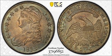 1832 50C Small Letters MS63+
