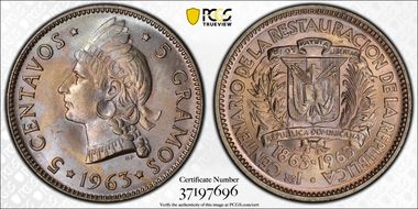 1963 5C 100th Ann. of Restoration MS67