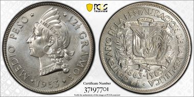 1963 1/2 P Restoration of the Republic MS66