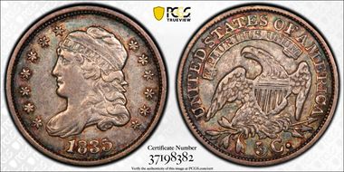 1835 H10C Large Date, Large 5C XF45