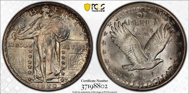 1920-D 25C MS65+