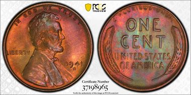 1941-S 1C MS66RB