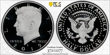 2019-S 50C Silver PR70DCAM