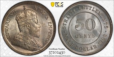 1908 50C MS64