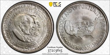 1951-D 50C Washington-Carver MS66
