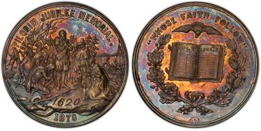 1870 SC$1 HK-13, Pilgrim Jubilee MS64