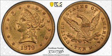 1879 $10 MS61