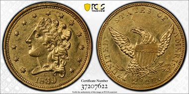 1839-C $2.50 AU55