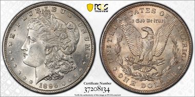 1896 $1 MS63