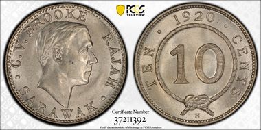 1920-H 10C KM-15  Ag MS64