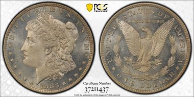1883-O $1 MS62PL
