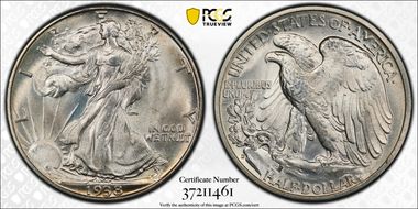 1938-D 50C MS66+