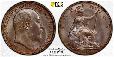 1910 1/4D S-3992 Blackened finish MS64+