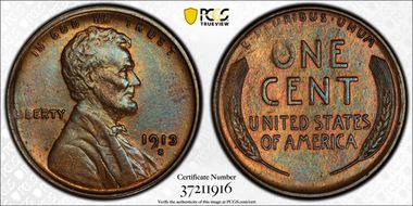 1913-S 1C MS64BN