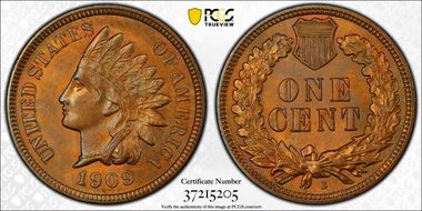 1909-S 1C Indian MS64RB